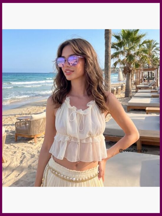 Polarized Mirrored Sunglasses with UV400 Protection Oversized Square Frame main image 4